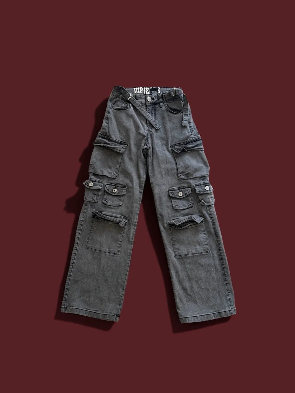 Dark Gray Cargo VIP Jeans